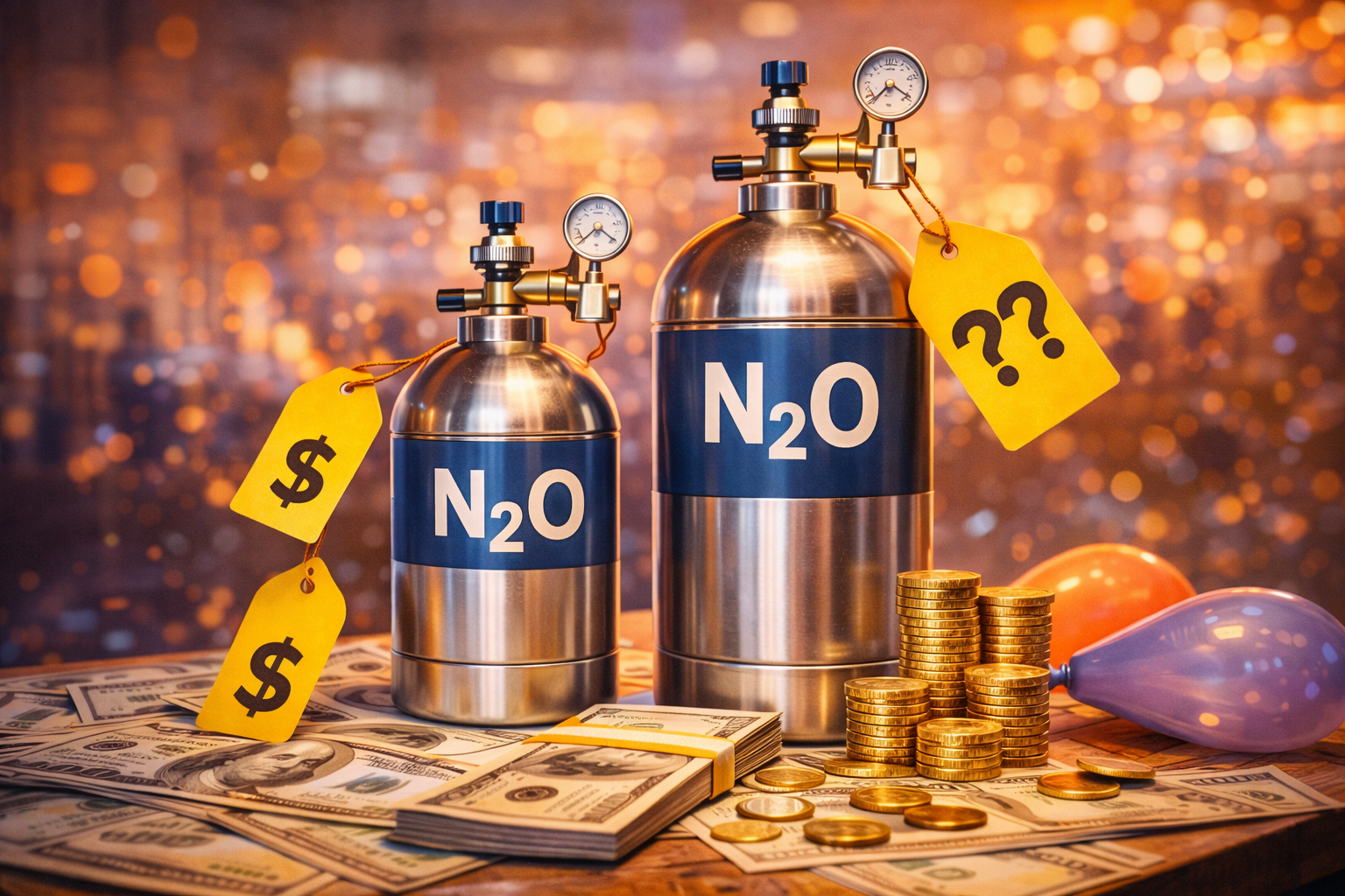 Стоимость закиси азота: от чего зависит цена за литр и баллон